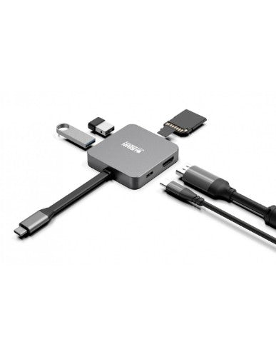 Urban Factory HUBEE LIGHT USB 3.2 Gen 1 (3.1 Gen 1) Type-C Grey
