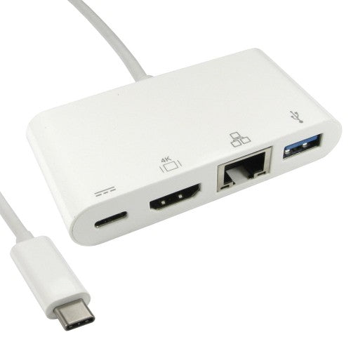 Cables Direct USB3C-HDMI-COMBO USB 3.2 Gen 1 (3.1 Gen 1) Type-C White