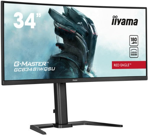 iiyama G-MASTER Immerse yourself in the game with the curved GCB3481WQSU-B1 Red Eagle with FreeSync Premium