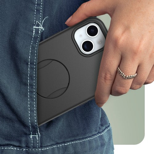OtterBox OtterGrip Symmetry Series for iPhone 15 Plus, Black