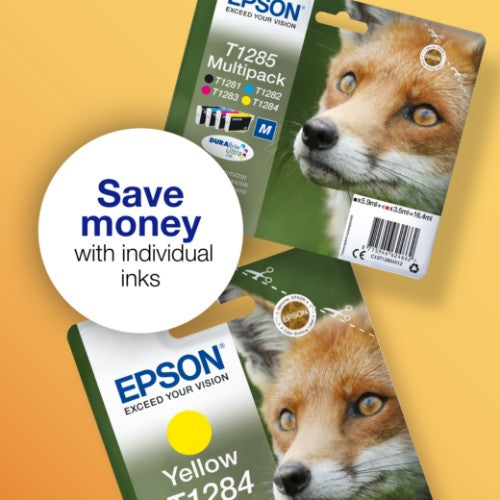 Epson C13T12854012/T1285 Ink cartridge multi pack Bk,C,M,Y 5,9 ml + 3x3,5 ml Pack=4 for Epson Stylus S 22/SX 235 W/SX 420/SX 430 W