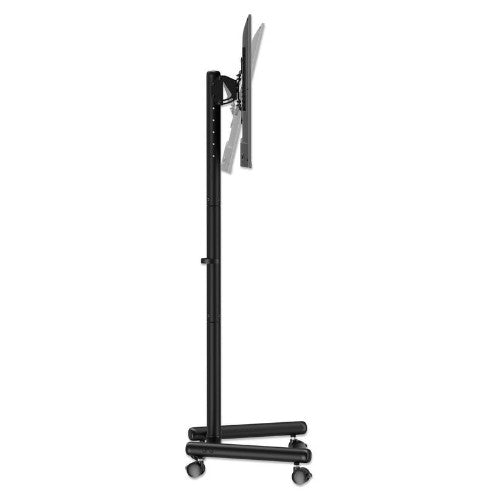 Manhattan Trolley Mount Stand for TV & Monitors, For screens: 13" to 42", VESA compatibility: all between 75X75 to 200x200mm - check the dimensions of the four mounting holes on back of screen to ensure it fits, Max 20kg, Height-adjustable to six levels,