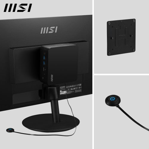 MSI Cubi NUC 1M Intel Core 5 120U Desktop PC, NUC, SFF, Mini Computer, HTPC, (16GB RAM, 512GB Storage, Windows 11 PRO), Intel Graphics/DDR5/Dual ThunderBolt 4/Dual HDMI/Dual LAN/WiFi 6E/BT 5.3/VESA