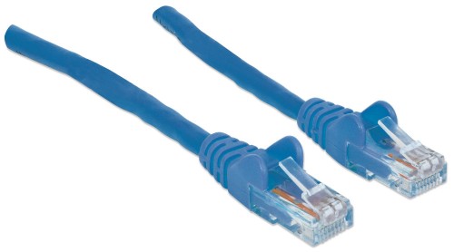 Intellinet Network Patch Cable, Cat6, 20m, Blue, CCA, U/UTP, PVC, RJ45, Gold Plated Contacts, Snagless, Booted, Lifetime Warranty