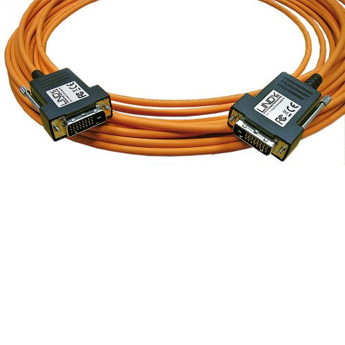 Lindy DVI-D Hybrid Fibre Cable, up to 1920x1200, 70m