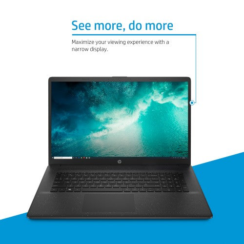 HP Laptop 17-cn3007na Intel® N i3-N305 43.9 cm (17.3") Full HD 8 GB DDR4-SDRAM 512 GB SSD Wi-Fi 6 (802.11ax) Windows 11 Home Silver
