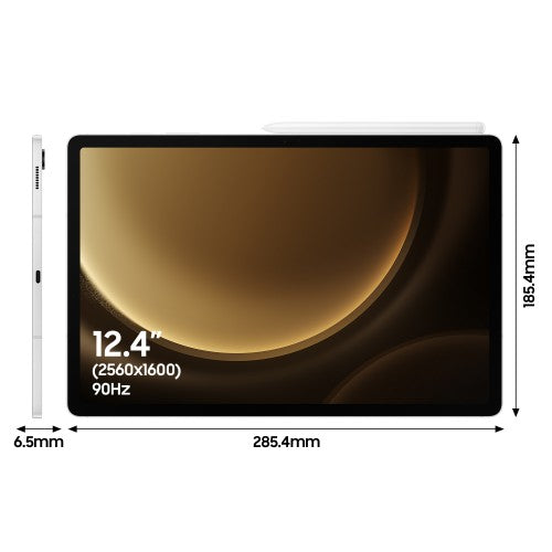 Samsung Galaxy Tab S9 FE+ Samsung Exynos 256 GB 31.5 cm (12.4") 12 GB Wi-Fi 6 (802.11ax) Android 13 Silver