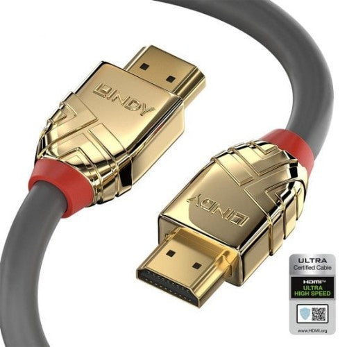 Lindy 1m Ultra High Speed HDMI Cable, Gold Line