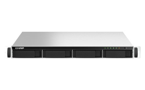QNAP TS-464U-RP NAS Rack (1U) Intel® Celeron® N5095 8 GB DDR4 0 TB QNAP Turbo System Aluminium, Black