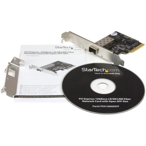 StarTech.com PCI Express 10 Gigabit Ethernet Fiber Network Card w/ Open SFP+ - PCIe x4 10Gb NIC SFP+ Adapter