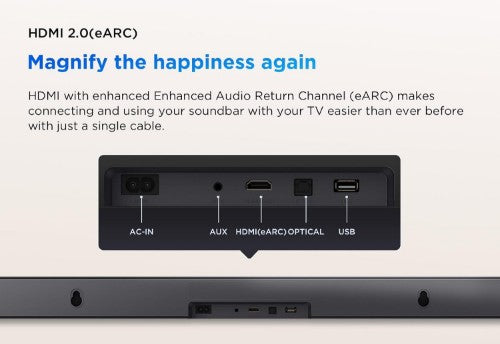 TCL S45H 2.0ch Pro A-i-O Deep Bass S/bar Black 2.0 channels 50 W