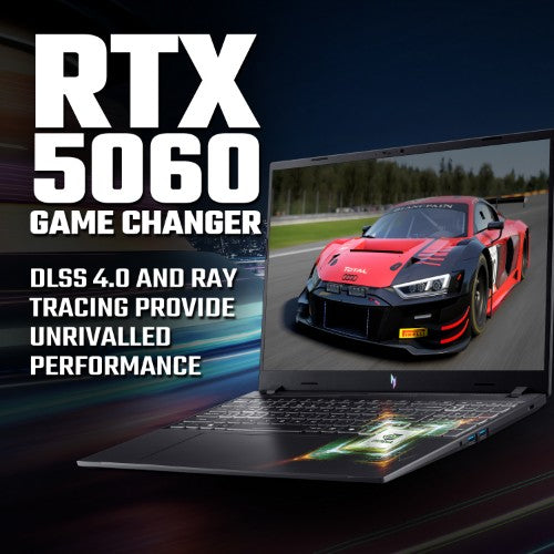Acer Nitro V 16 V16 (ANV16-I31) gaming laptop - Intel Core 7 240H, NVIDIA RTX 5060, 16" 120Hz WUXGA (1920x1200), 16GB DDR5, 512GB SSD