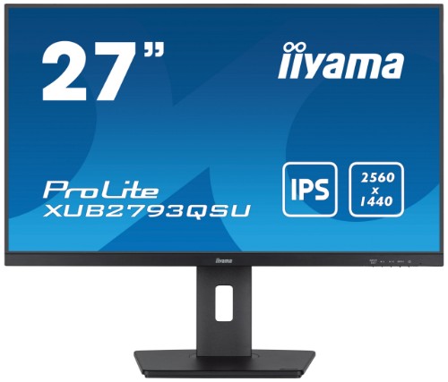 iiyama XUB2793QSU-B7 computer monitor 68.6 cm (27") 2560 x 1440 pixels Quad HD LED Black