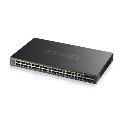 Zyxel GS2220-50HP-GB0101F network switch Managed L2 Gigabit Ethernet (10/100/1000) Power over Ethernet (PoE) Black