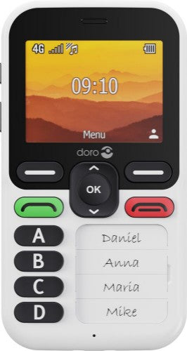 Doro Leva X10 6.1 cm (2.4") 117 g Black, White Senior phone