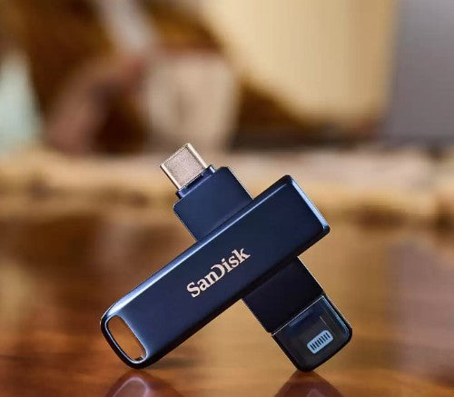 SanDisk iXpand USB flash drive 256 GB USB Type-C / Lightning 3.2 Gen 1 (3.1 Gen 1) Blue