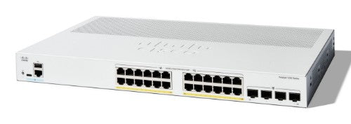 Cisco Catalyst 1200-24P-4G Smart Switch, 24 Port GE, PoE, 4x1GE SFP, Limited Lifetime Protection (C1200-24P-4G)