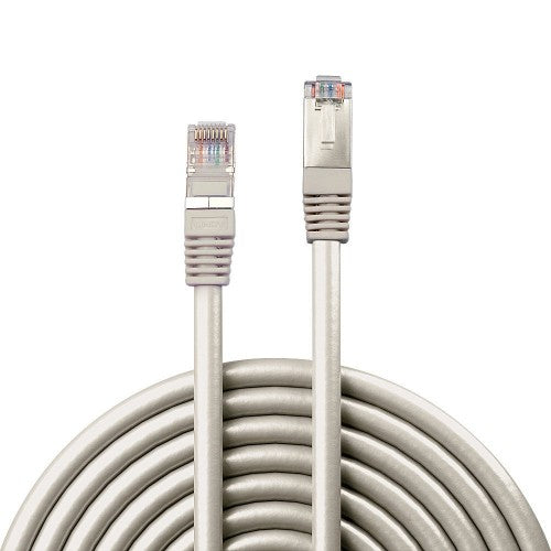 Lindy 40m CAT6 F/UTP Solid Patch Cable, Grey