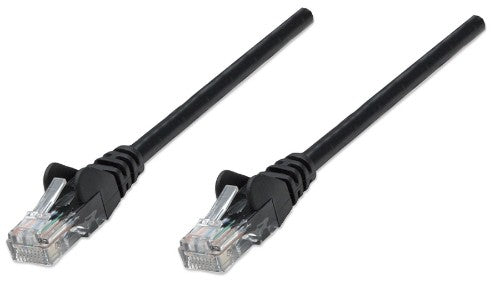 Intellinet Network Patch Cable, Cat6A, 0.25m, Black, Copper, S/FTP, LSOH / LSZH, PVC, RJ45, Gold Plated Contacts, Snagless, Booted, Lifetime Warranty
