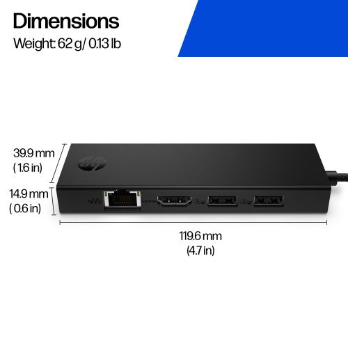 HP Portable USB-C 4K HDMI Hub