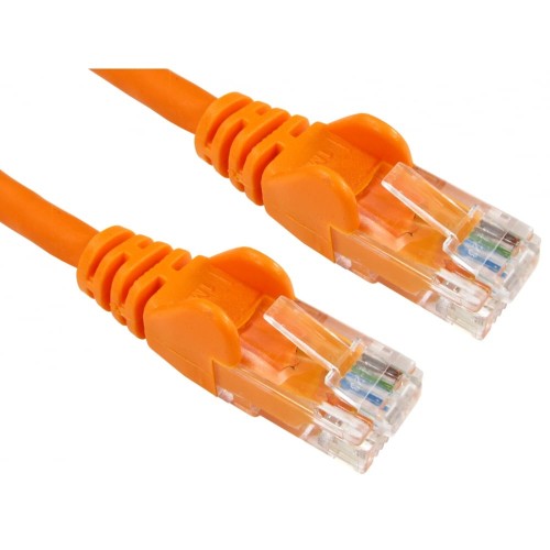 Cables Direct 0.5m Economy Gigabit Networking Cable - Orange