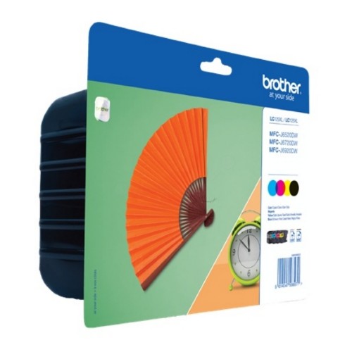Brother LC-129XLVALBPDR Ink cartridge multi pack Bk,C,M,Y 1x2400pg + 3x1200pg Pack=4 for Brother MFC-J 6920
