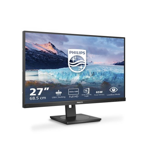 Philips S Line 273S1/00 computer monitor 68.6 cm (27") 1920 x 1080 pixels Full HD LCD Black