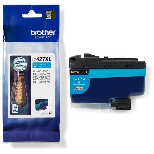 Brother LC-427XLC Ink cartridge cyan high-capacity, 5K pages ISO/IEC 24711 for Brother MFC-J 5955