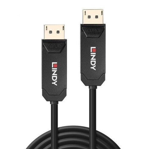 Lindy 30m Fibre Optic Hybrid DP 2.0 UHBR10 Cable