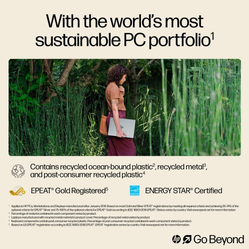 HP OmniBook X 14-fe0000na Copilot+ PC Snapdragon X1E-78-100 Laptop 35.6 cm (14") Touchscreen 2.2K 16 GB LPDDR5x-SDRAM 1 TB SSD Wi-Fi 6E (802.11ax) Windows 11 Home Silver