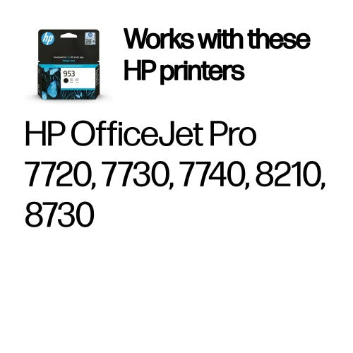 HP L0S58AE/953 Ink cartridge black, 900 pages 20ml for HP OfficeJet Pro 7700/8210/8710