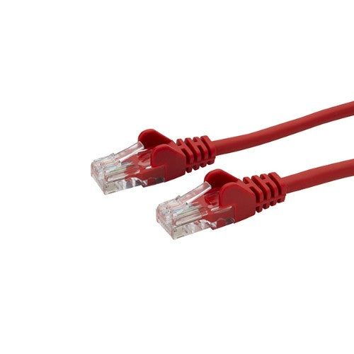 connektgear 2m RJ45 CAT6 UTP Stranded Flush Moulded LS0H Network Cable - 24AWG - Red