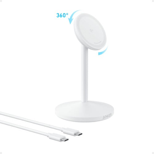 Anker MagGo Headphones, Headset, Smartphone, Smartwatch White USB Wireless charging Fast charging Indoor