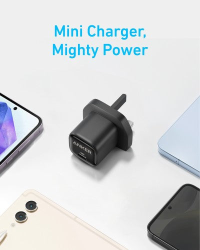 Anker USB-C Charger, 25W with USB-C Cable, Black