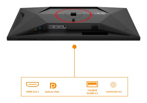 AOC G4 U27G4R computer monitor 68.6 cm (27") 3840 x 2160 pixels 4K Ultra HD LED Black, Red