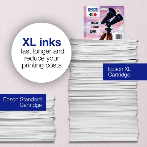 Epson C13T02W94010/502XL/502 Ink cartridge multi pack Bk,C,M,Y 9,2ml + 3x3,3ml Pack=4 for Epson XP 5100