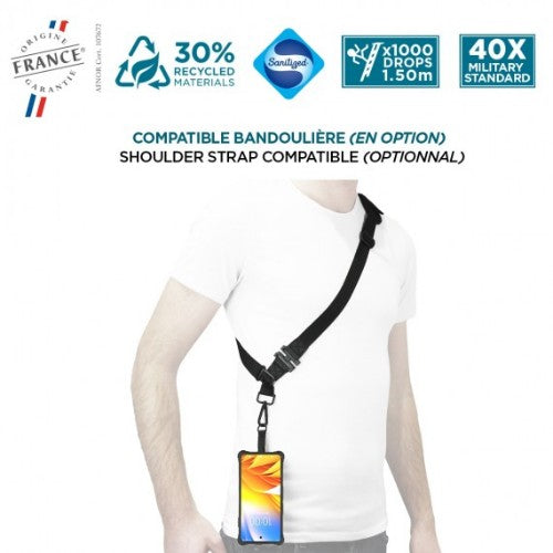 Mobilis 052061 mobile phone case 17 cm (6.7") Cover Black