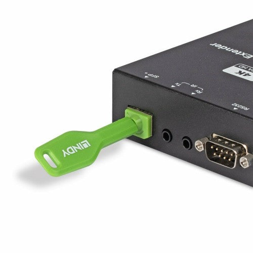Lindy SFP Port Locks Green, 10x + 1 Key