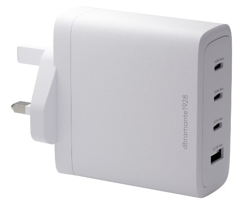 dbramante1928 IT - UK W. Charger - 3xUSB-C 140W + 1xUSB-A - WHT