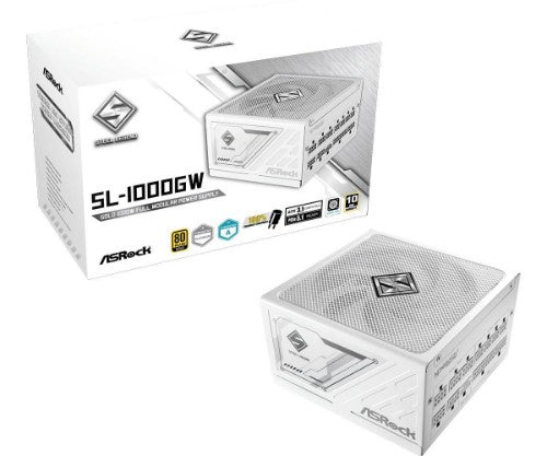 Asrock SL-1000GW Steel Legend power supply unit 1000 W 20+4 pin ATX ATX White