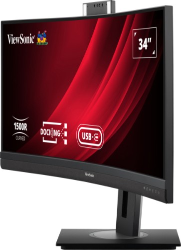Viewsonic VG3457CV computer monitor 86.4 cm (34") 3440 x 1440 pixels UltraWide Quad HD LED Black