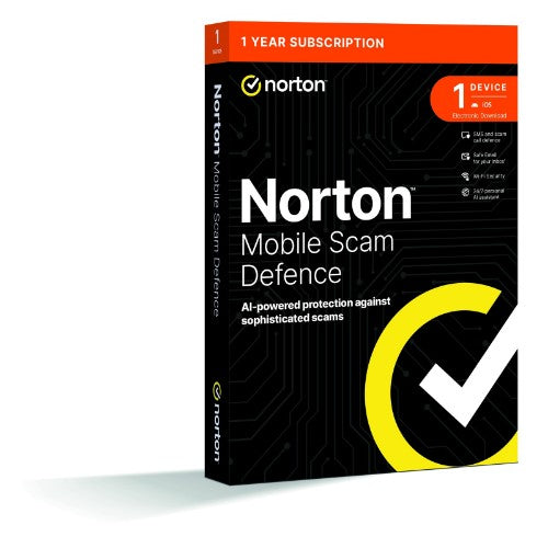 Norton Mobile Scam Defence 2GB - 1 User / 1 Device / 12 Months Antivirus security Commercial 1 license(s) 1 year(s)