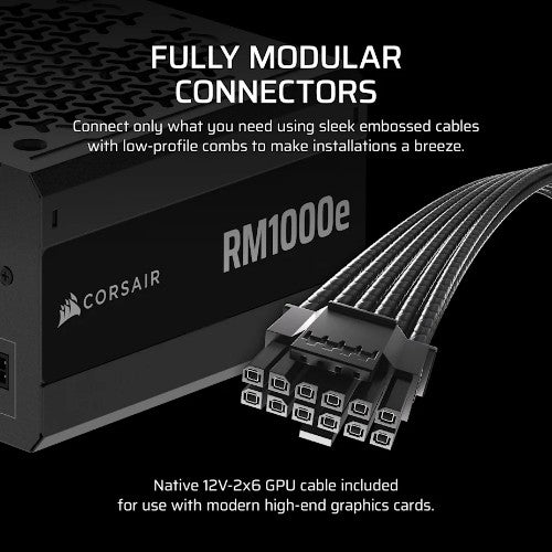 Corsair RM1000e power supply unit 1000 W 24-pin ATX ATX Black