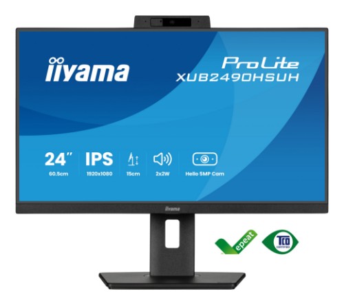 iiyama XUB2490HSUH-B2 computer monitor 60.5 cm (23.8") 1920 x 1080 pixels Full HD LED Black