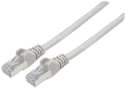 Intellinet Network Patch Cable, Cat6, 10m, Grey, Copper, S/FTP, LSOH / LSZH, PVC, RJ45, Gold Plated Contacts, Snagless, Booted, Lifetime Warranty