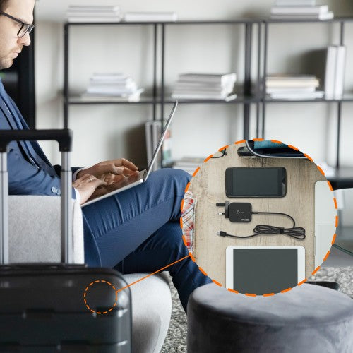 j5create JUP1565DCF3A-FN 67W GaN PD USB-C® Mini Charger with 3 Types of DC Connector - UK