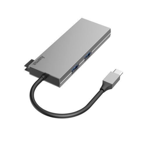 Hama 00200110 laptop dock/port replicator USB 3.2 Gen 1 (3.1 Gen 1) Type-C Grey