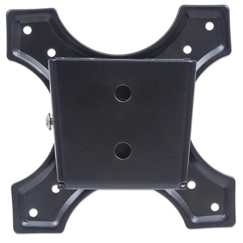 Manhattan Wall Mount for TV & Monitors (Fixed), For screens 10" to 32", VESA compatibility: 75x75mm and 100x100mm - check the dimensions of the four mounting holes on back of screen to ensure it fits, Max 15kg, Black, Bracket