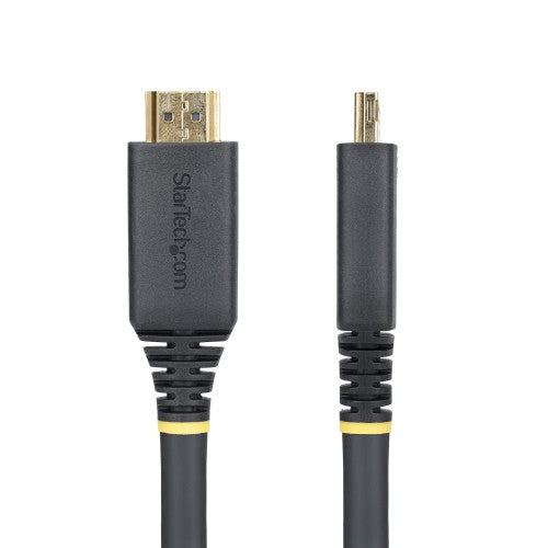 StarTech.com 35ft (10.6m) Active High Speed HDMI Cable with Gripping Connectors, 4K 60Hz/1440p 144Hz, HDR10/HDCP 2.2/ARC, 18Gbps, UHD HDMI 2.0 Cord for TV/Monitor/Display, TPE Jacket