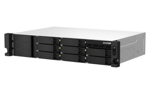 QNAP TS-873AeU-RP NAS Rack (2U) Ryzen Embedded V1500B 4 GB DDR4 0 TB QuTS hero Black